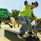 Jason Westphal, 15, enjoys an afternoon of fresh air and sunshine.